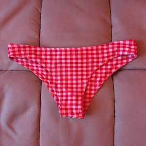 BLACKBOUGH SWIM Cherry Gingham Moderate Bottoms M